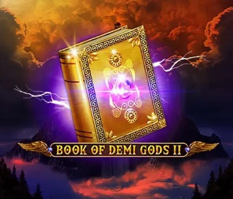 Book Of Demi Gods II slot logo by Spinomenal at HitNSpin