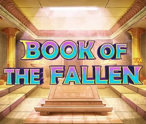 Official Slots logo: Book of the Fallen by Pragmatic Play at HitNSpin