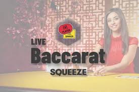Baccarat Squeeze by Evolution, showcased at hitnspin-deutschland.de – game logo
