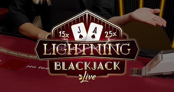 Lightning Blackjack slot icon by Evolution, available at HitNSpin